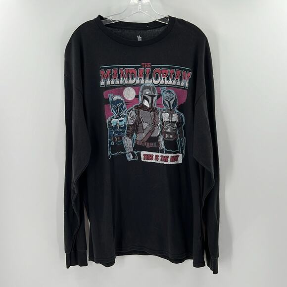 Junk Food Men's Mandalorian Long Sleeve Tee - Large - NWT - Picture 2 of 6